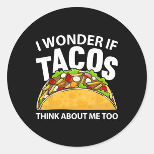 Best Taco Art For Men Women Cinco De Mayo Mexican Classic Round Sticker