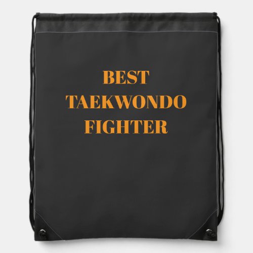 Best taekwondo fighter drawstring bag