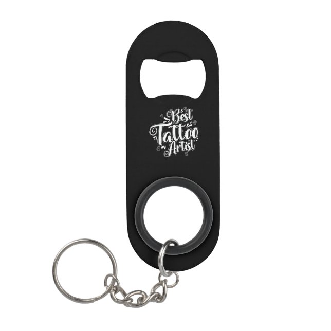 Best Tattoo Artist Tätowierung Keychain Bottle Opener (Front)