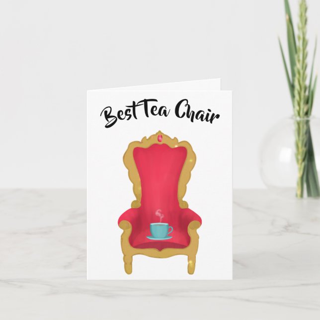 Best tea chair funny teacher pun thank you  (Front)