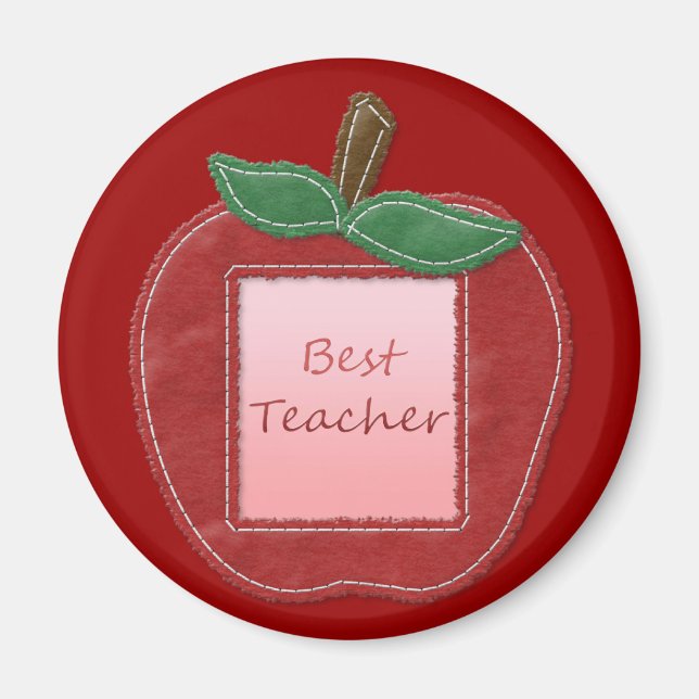 Best Teacher Apple Magnet (Front)