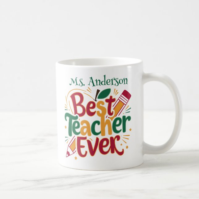 Best Teacher Appreciation Gift Mug (Right)
