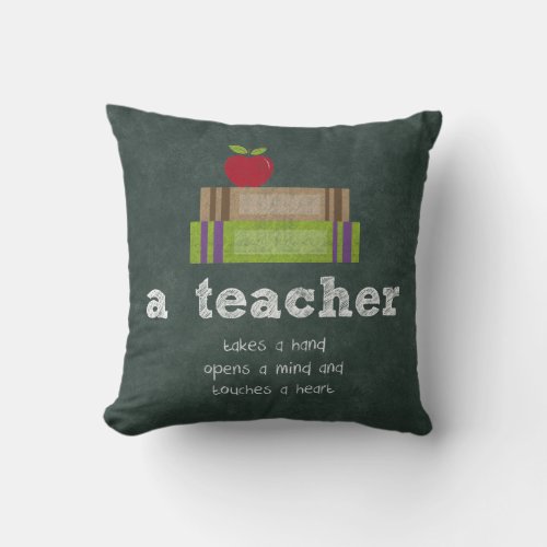 Best Teacher appreciation quote Throw Pillow