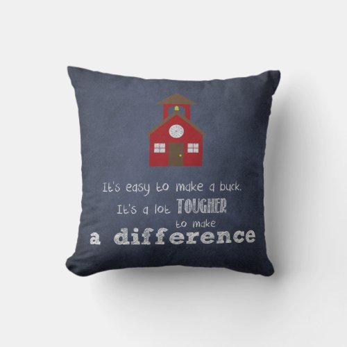 Best Teacher appreciation quote Throw Pillow