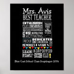 Best Teacher Appreciation Thank You Retirement Poster at Zazzle