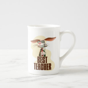 Best Teacher Bunny Rabbit Classroom Humor Bone China Mug