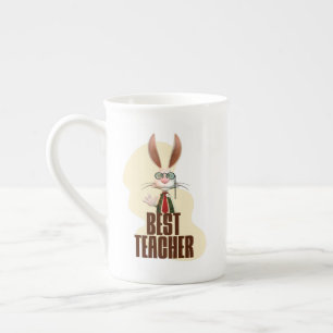 Best Teacher Bunny Rabbit Classroom Humor Bone China Mug