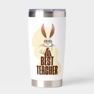 Best Teacher Bunny Rabbit Classroom Humor Insulated Tumbler