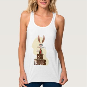 Best Teacher Bunny Rabbit Classroom Humor Tank Top