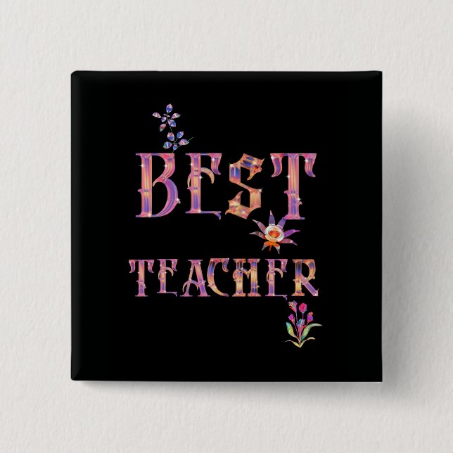 Best Teacher Button (Front)