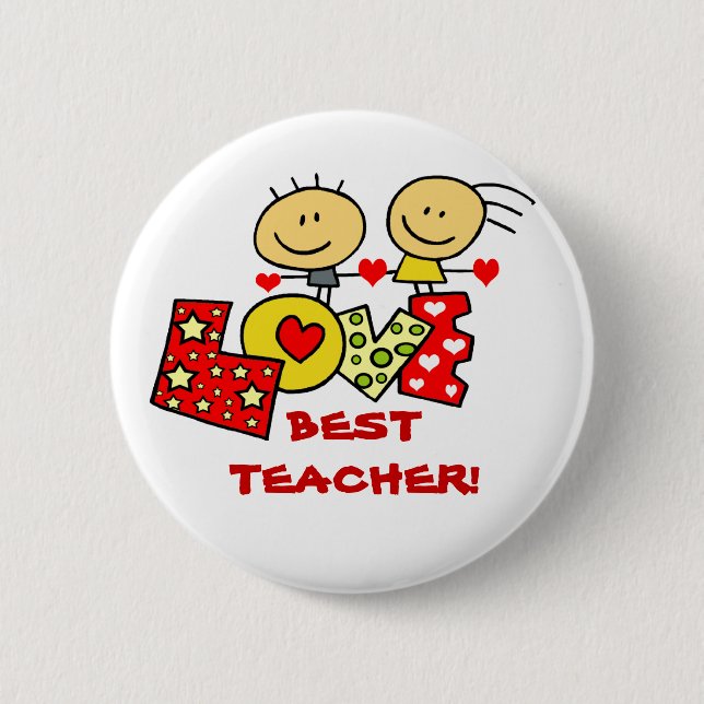 BEST TEACHER BUTTON (Front)