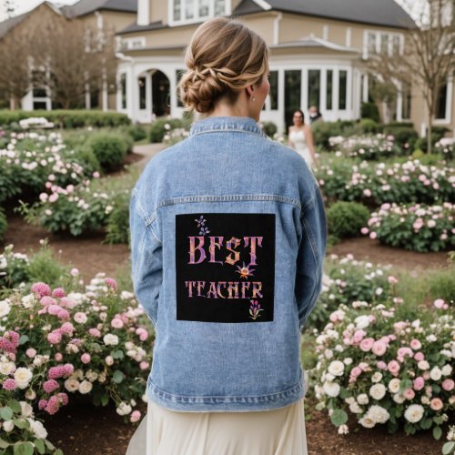 Best Teacher  Denim Jacket