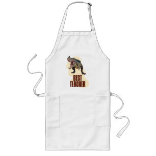 Best Teacher Dinosaur Classroom Humor Long Apron