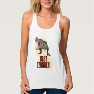 Best Teacher Dinosaur Classroom Humor Tank Top