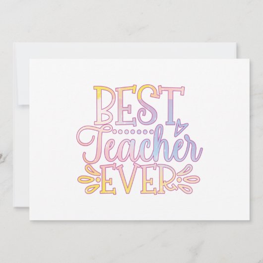 Best Teacher Ever (Back)