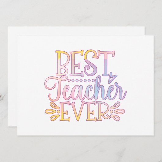 Best Teacher Ever (Front/Back)