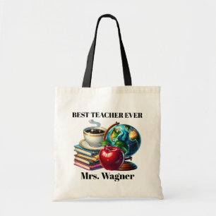 Best Teacher ever add name customizable Tote Bag