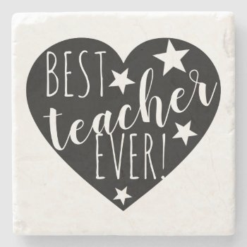 Best Teacher Ever Bag Hashtag Teacher Fashion Stone Coaster by GenerationIns at Zazzle