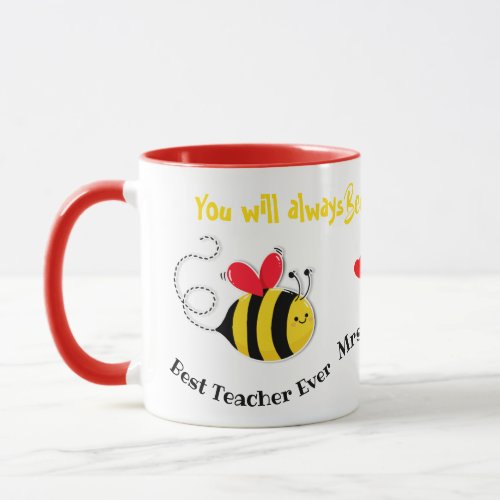 best teacher ever Bee teacher gift honey bee Mug