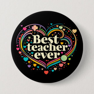 Best Teacher Ever Button