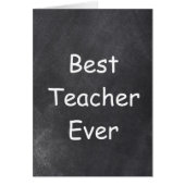 Best Teacher Ever Chalkboard Design (Front)
