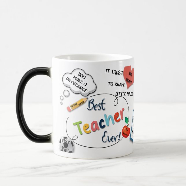 best teacher ever color morph mug  (Left)
