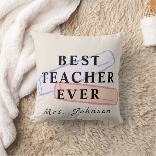 Best Teacher Ever – Custom Name Pillow