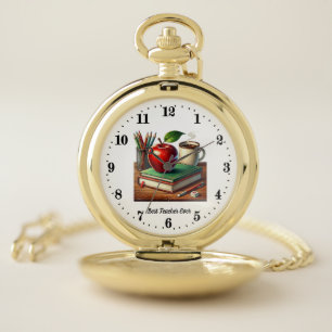 Best Teacher ever customizable Pocket Watch