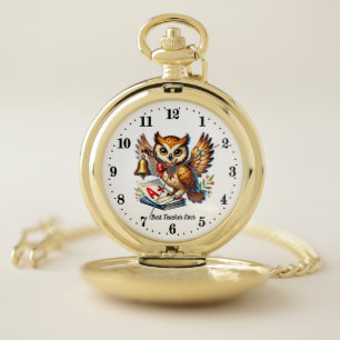 Best Teacher ever customizable Pocket Watch