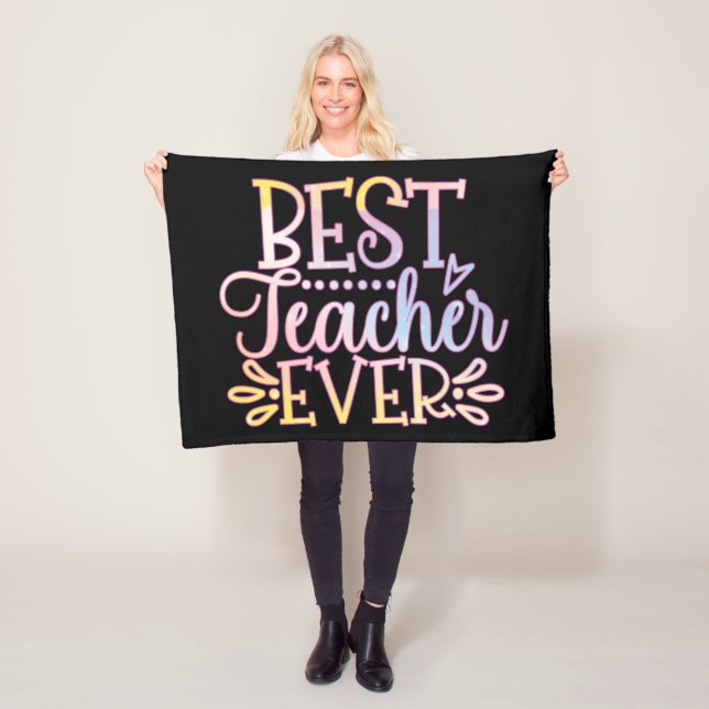 Best Teacher Ever Fleece Blanket (In Situ)