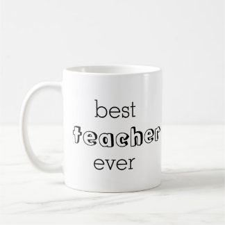 Best teacher ever gift mug