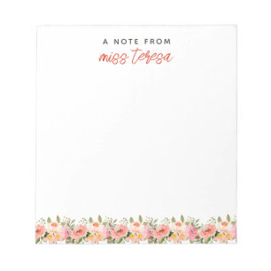 Best Teacher Ever Gift Notepad