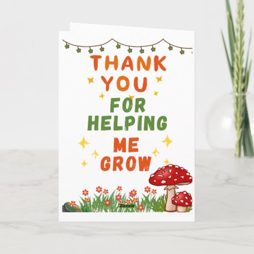 Best Teacher Ever Greeting Card Thank You Teacher
