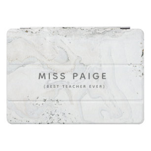 (BEST TEACHER EVER) MARBLE iPad PRO COVER