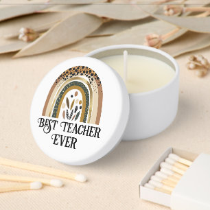 Best Teacher Ever Mini Candle Favors