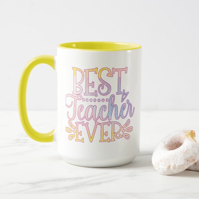 Best Teacher Ever Mug (With Donut)