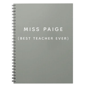 (BEST TEACHER EVER) NOTEBOOK