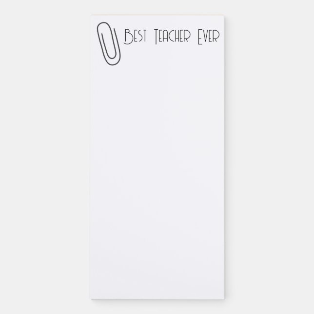 Best Teacher Ever Notepad (Front)