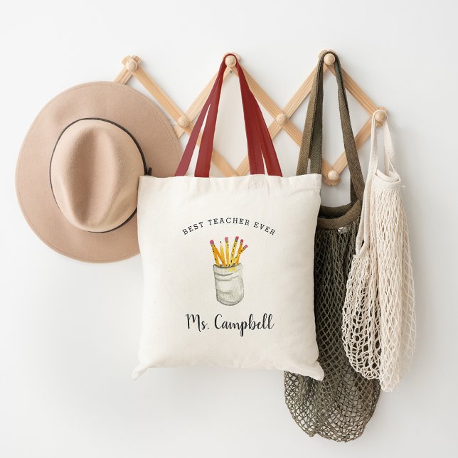 Best Teacher Ever | Personalized Tote Bag (Creator Uploaded)