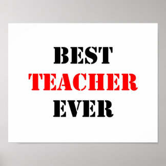 Best Teacher Posters | Zazzle