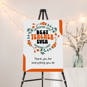 Best Teacher Ever Poster – Custom
