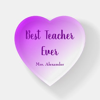 Best Teacher Ever Purple Ombre