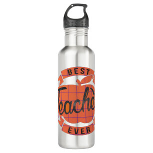 Best Teacher Ever Retro Vintage Teachers events Stainless Steel Water Bottle
