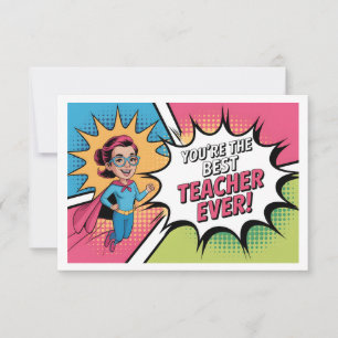 Best Teacher Ever Thank You Card