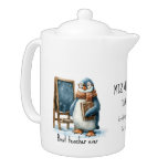 Best Teacher Ever Winter Penguin Design Teapot