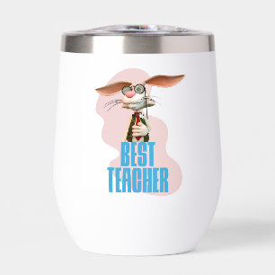 Best Teacher Funny Rabbit Classroom Humor Thermal Wine Tumbler