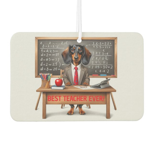 BEST TEACHER GIFT  AIR FRESHENER (Front)