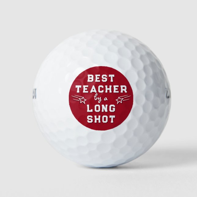 Best Teacher  Golf Balls (Front)