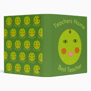 Best Teacher Happy Apple Custom Binder