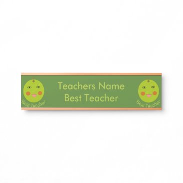 Best Teacher Happy Apple Personalized Hanging Sign Best Teacher Happy Apple Personalized Hanging Sign